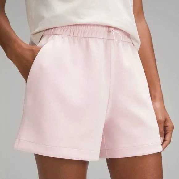 lululemon light Pink softstreme shorts buttery soft comfy cozy loungewear 12 - Picture 1 of 7